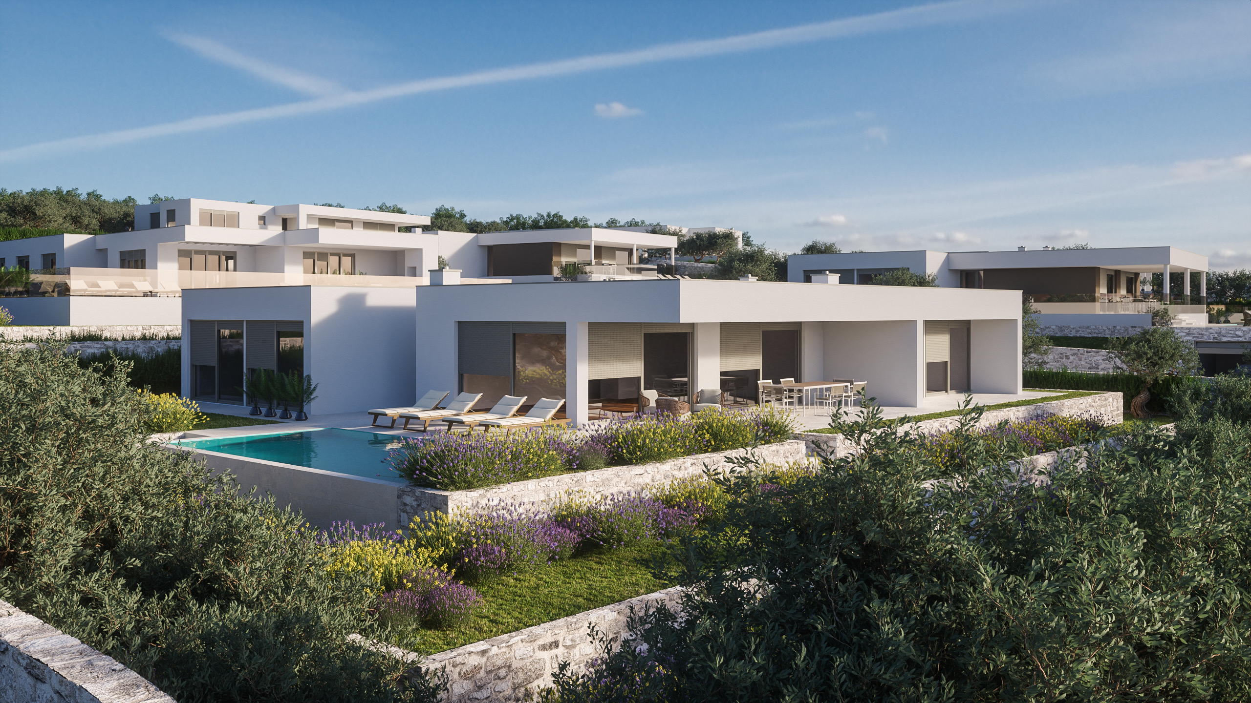 Modernist villa overlooking the Primošten archipelago